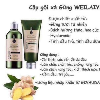 Bộ gội xả gừng weilaiya