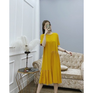 Đầm thun bigsize đến 75kg, đầm bầu thiết kế, váy mặc nhà