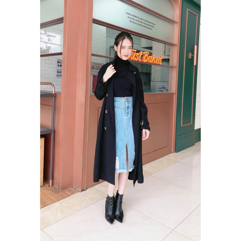 [Mã FASHIONMALLT4 giảm 15% đơn 150k] Eva De Eva Chân váy ngang gối dáng ôm 20ACVE128X | BigBuy360 - bigbuy360.vn