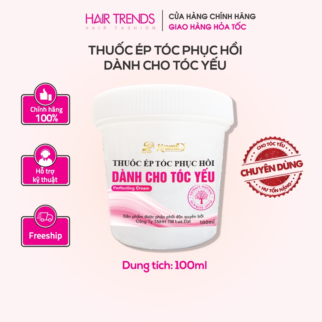 [Duỗi tóc yếu] Thuốc duỗi tóc không cần nhiệt,thuốc ép tóc KAMI phục hồi tóc hư tổn,chuyên dùng cho tóc yếu 500ml