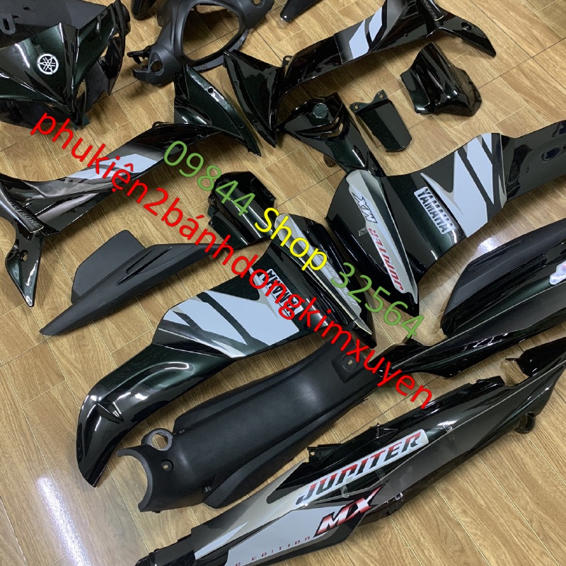 Bộ vỏ nhựa -Dàn áo xe JUPITER MX MÀU ĐEN-vỏ nhựa GRAVITA -nhựa nguyên sinh cao cấp LOẠI  ĐẸP