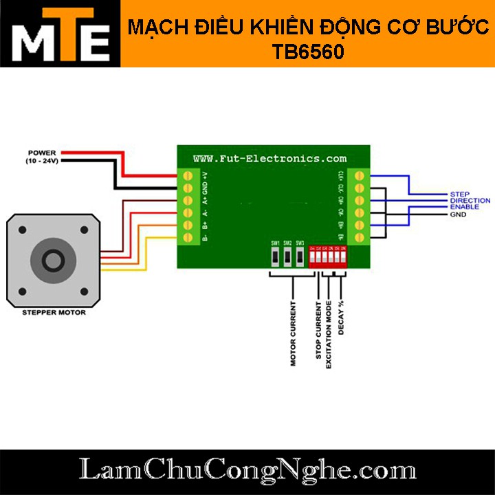 Module điều khiển động cơ bước TB6560