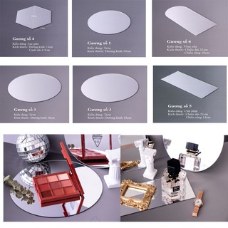 [PHỤ KIỆN DECOR] Gương Tròn Decor, Đạo Cụ Chụp Ảnh Sản Phẩm, Phụ Kiện Trang Trí, Hàng Có Sẵn