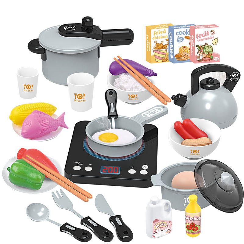 Đồ Chơi Bộ Đồ Chơi Nấu Ăn 36 Món Size 24cm Cho Bé Tập Nấu Ăn