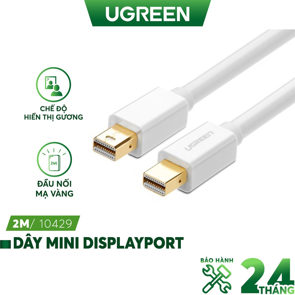 Dây mini DisplayPort đực 2 đầu UGREEN MD111