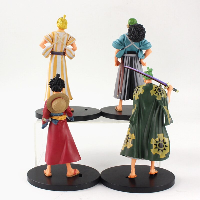 Mô hình One Piece, Mô Hình Thành Viên Băng Hải Tặc Mũ Rơm Luffy - Zoro - Sanji - Usopp cao 17cm ở Wano Quốc | Z SHOP