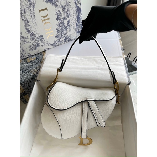 Túi xách nữ dior yên ngựa sz 19.5 kèm dây bản to dập đinh đựng vừa điện thoại - túi cao cấp