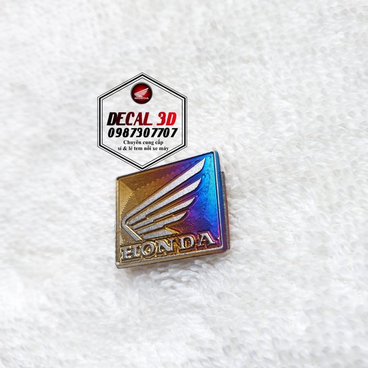 LOGO HONDA VUÔNG TITAN CHẤT LIỆU TITAN DÁN MẶT ĐỒNG HỒ CỰC ĐẸP