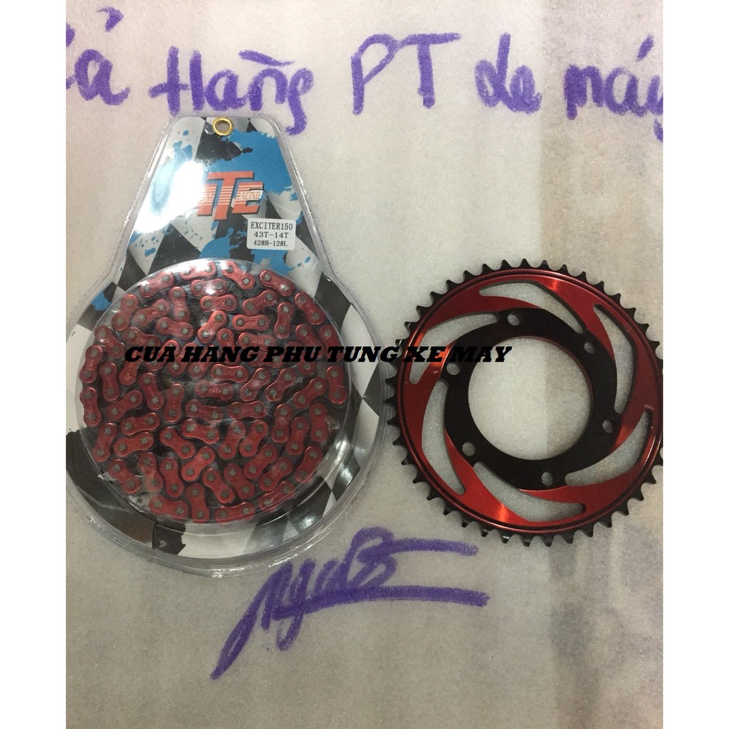 Bộ sên nhông dĩa ATE 9 li cho xe Exciter 150/ Honda Winner 150