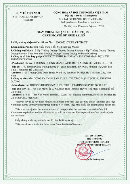 KHẨU TRANG Y TẾ 4 LỚP TRƯỜNG DƯƠNG COMPANY (HỘP 50 CÁI) | BigBuy360 - bigbuy360.vn