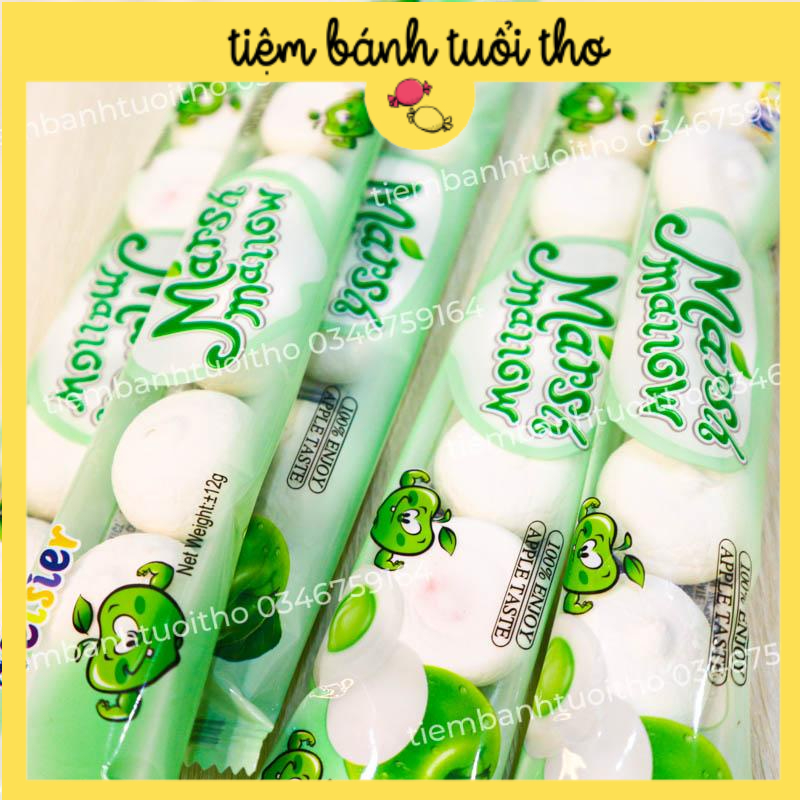 Kẹo Dẻo Mashmallow Bánh Bao Bông Xốp Nhân Trái Cây