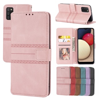 Bao da điện thoại nắp lật kiêm giá đỡ cho Samsung Galaxy A03s A12 A13 A22 A32 A52 5G 4G