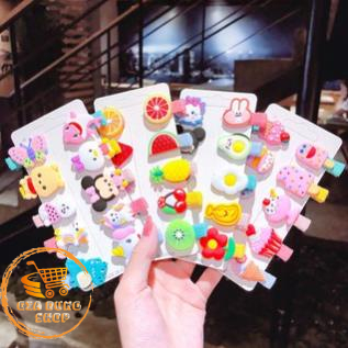 Set 10 Kẹp Tóc Hình Dễ Thương Cho Bé