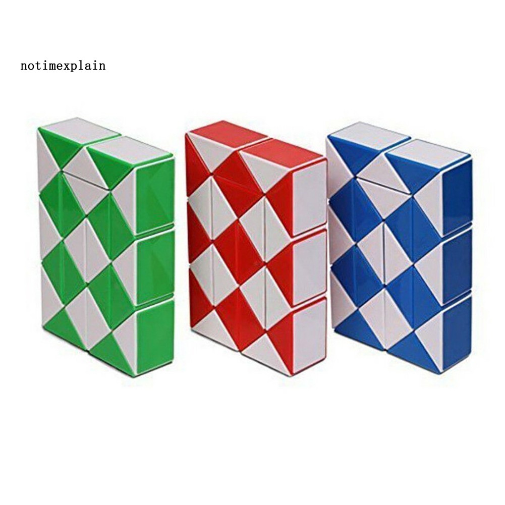 Khối đồ chơi khối rubik xoắn 3D hình rắn giúp luyện tập não bộ cho bé