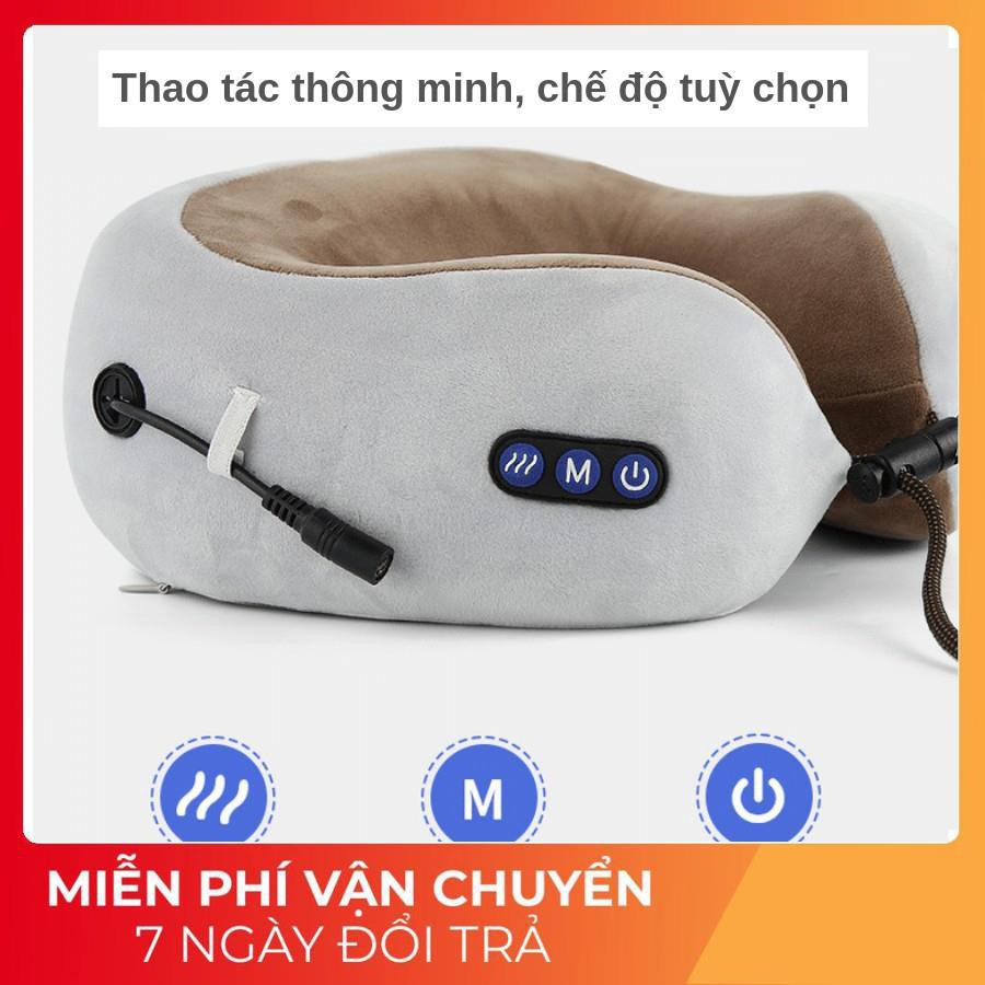 Gối massage cổ vai gáy U-shaped chính hãng [Chuyên dụng cho dân VP]