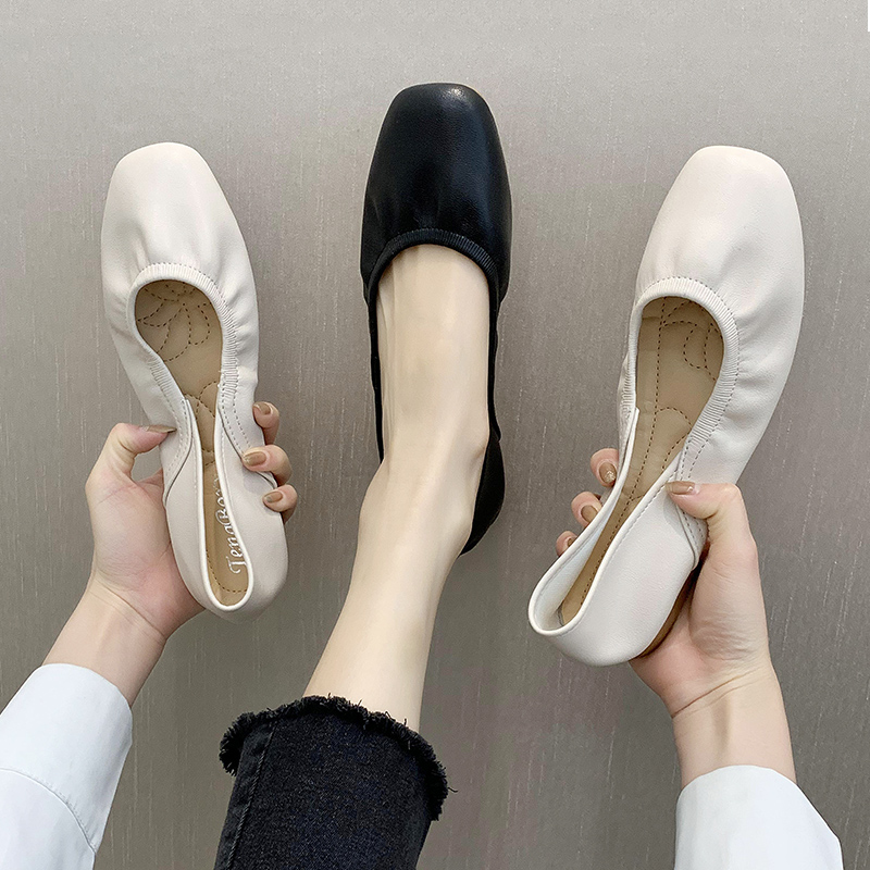 Giày búp bê IELGY đế mềm dạng cuộn thời trang cho nữ