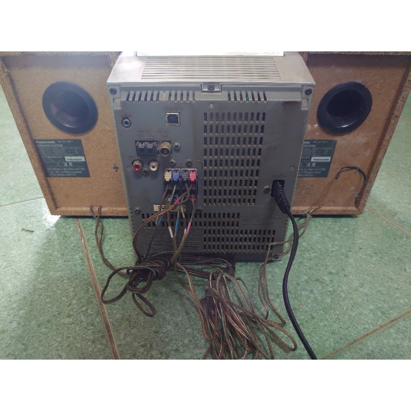 Dàn mini Panasonic PM77MD bãi nguyên bản, chạy cd và nghe aux