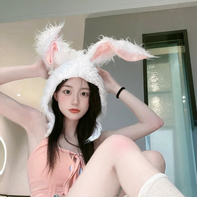 Mũ Tai Thỏ Nhồi Bông Dễ Thương Dùng Làm Đạo Cụ Chụp Ảnh Ouyang Nana