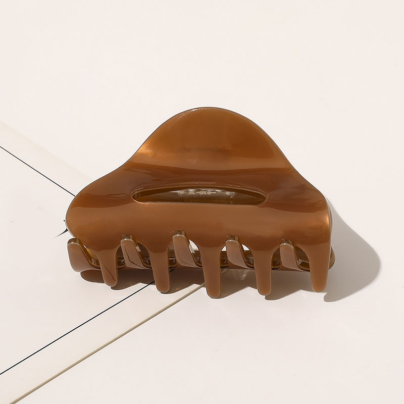 Kẹp tóc nhựa acrylic hình bán nguyệt xinh xắn cho nữ