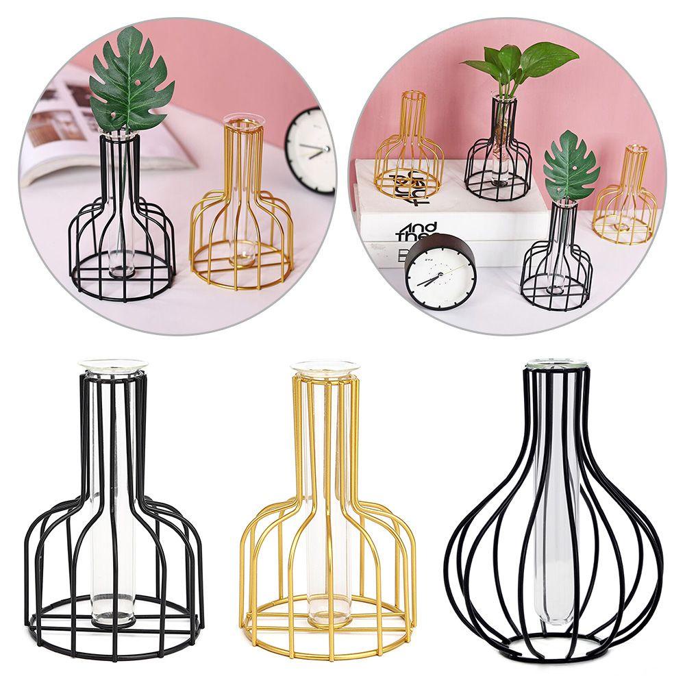 Bình Hoa Để Bàn Bằng Sắt Nghệ Thuật 1 #|Chậu Hoa Thủy Tinh Bình Hoa