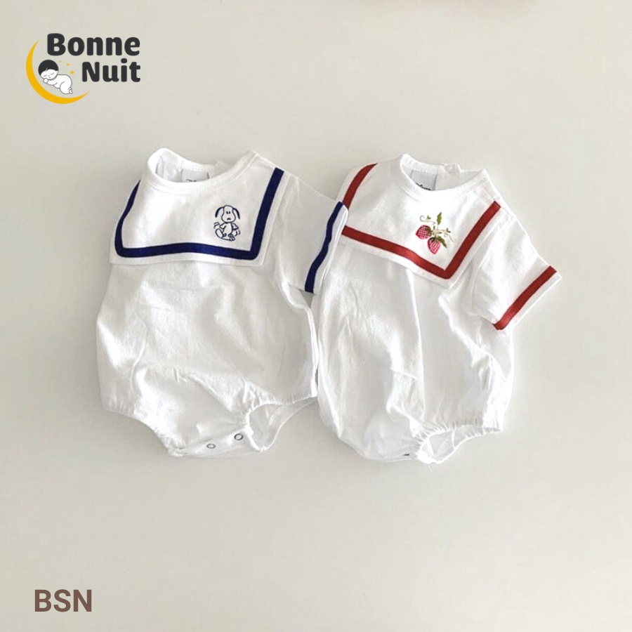 Set Bodysuit tay ngắn kèm tất caro 2 màu Hàn Quốc cho bé