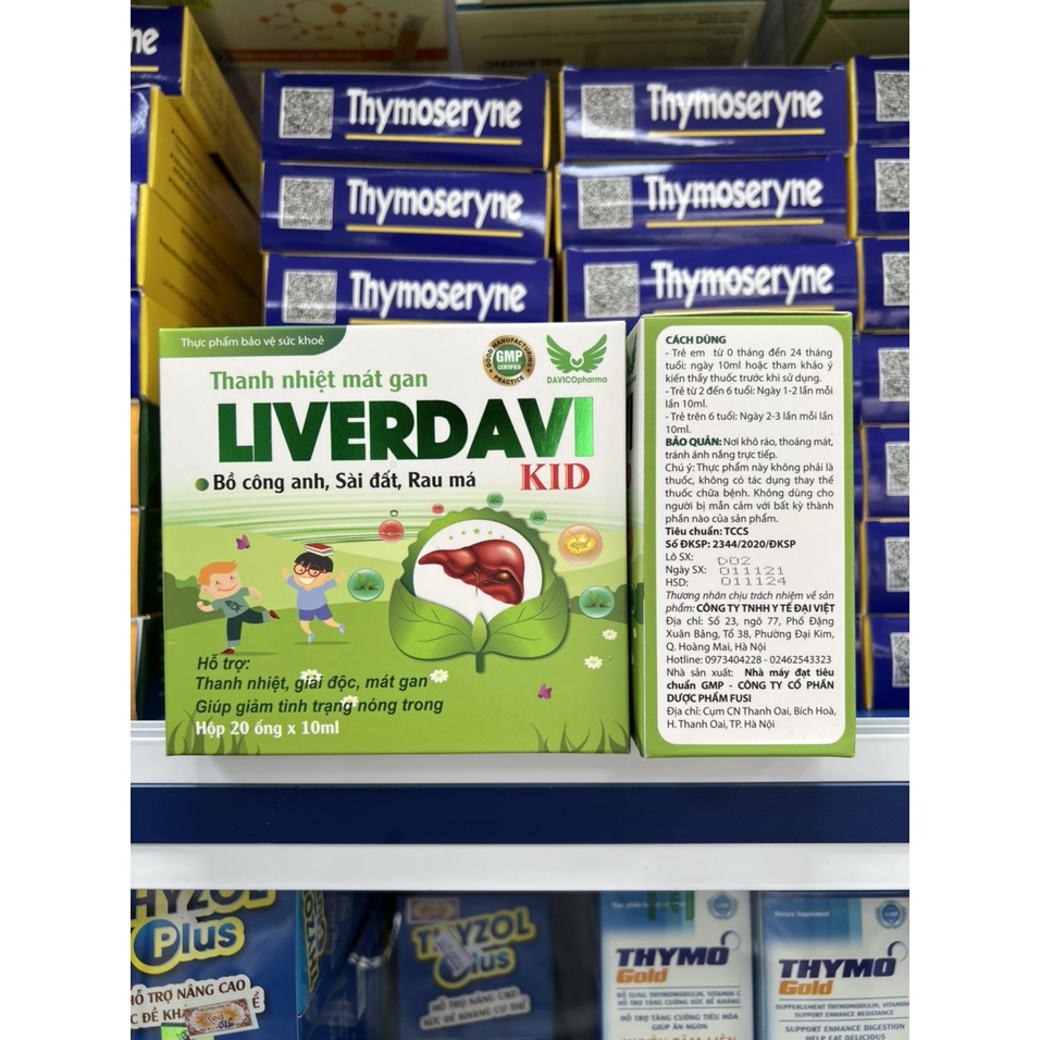 LIVERDAVI  Thanh Nhiệt Mát Gan Giảm Tình Trạng Nóng Trong Người