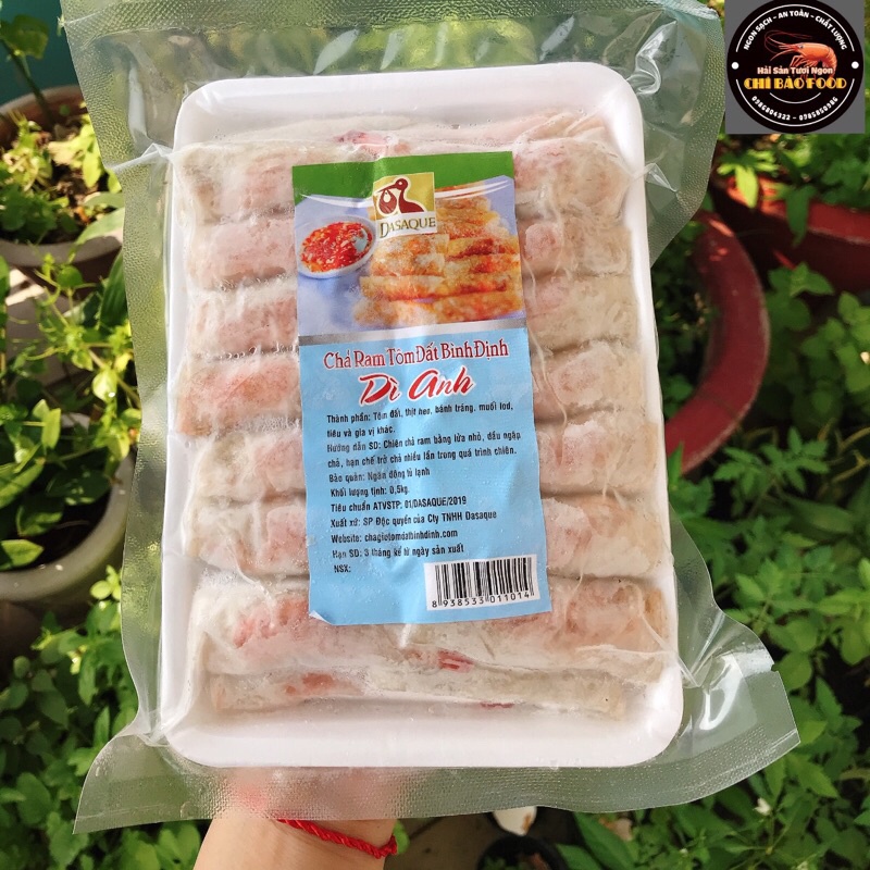 Chả ram tôm đất bình định ( 500g )