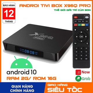 Mua Tivi box X96Q Pro phiên bản 2021 RAM 2G bộ nhớ 16G androi 10 xem truyền hình và kho giải trí miễn phí trọn đời