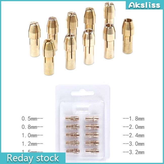 Set 11 Đầu Kẹp Cho Máy Mài Điện 0.5-3.2mm 4.8mm