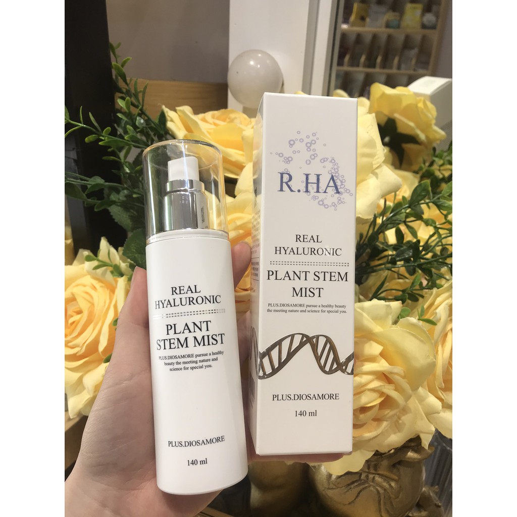 Xịt khoáng Tế Bào Gốc Siêu Cấp Ẩm Phục Hồi Da R.HA Laksmira Real Hyaluronic Plant Steam Mist
