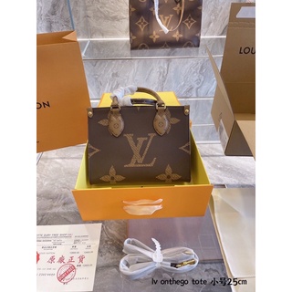 Túi xách L.V onthego chất da thật box nam châm đủ sz 25-35-42