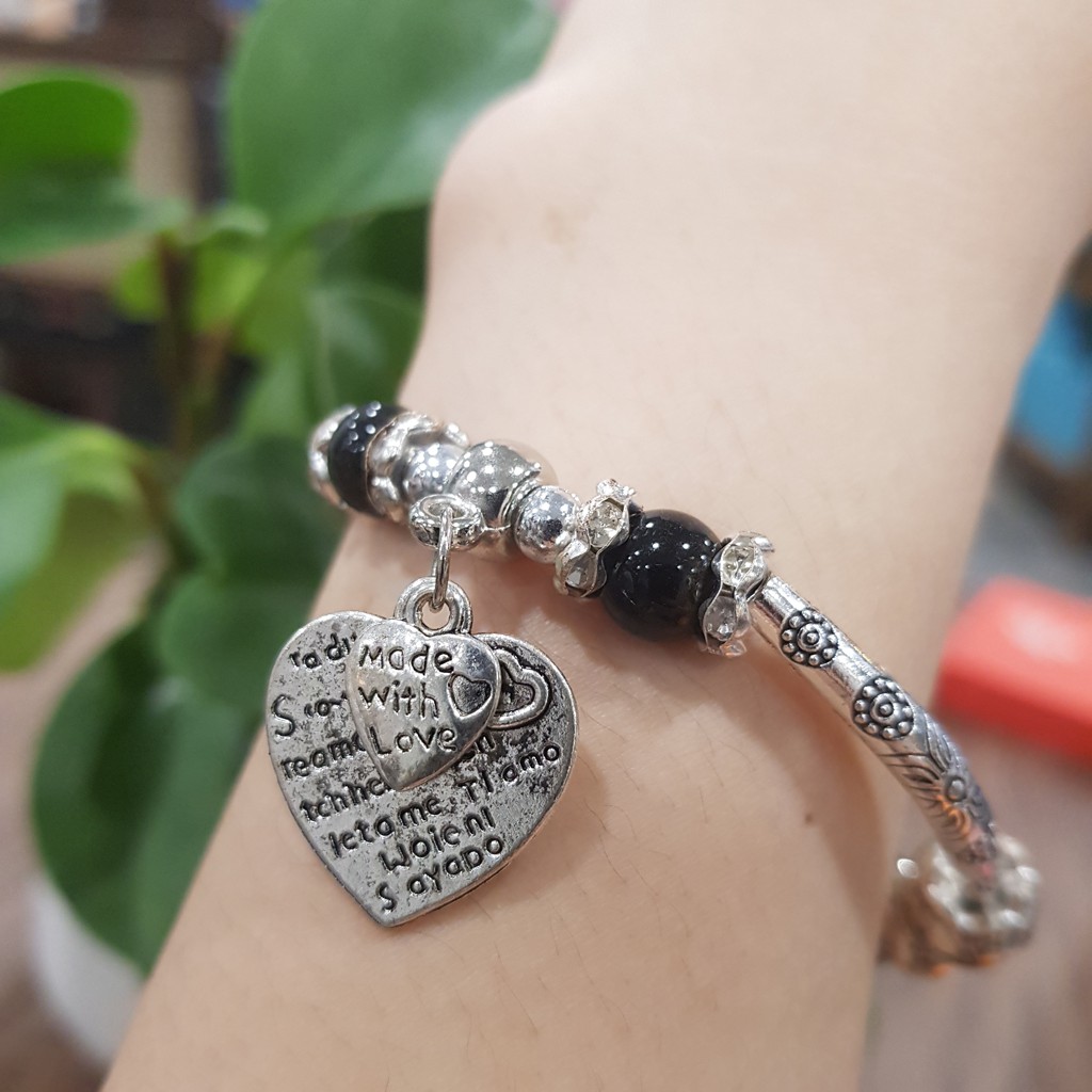 Vòng tay charm handmade thái lan kiểu dáng Pan