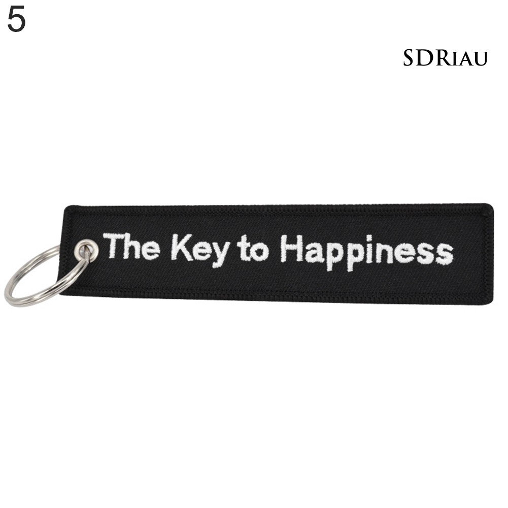 Móc Khóa Thêu Chữ Phong Cách Cho Xe Mô Tô