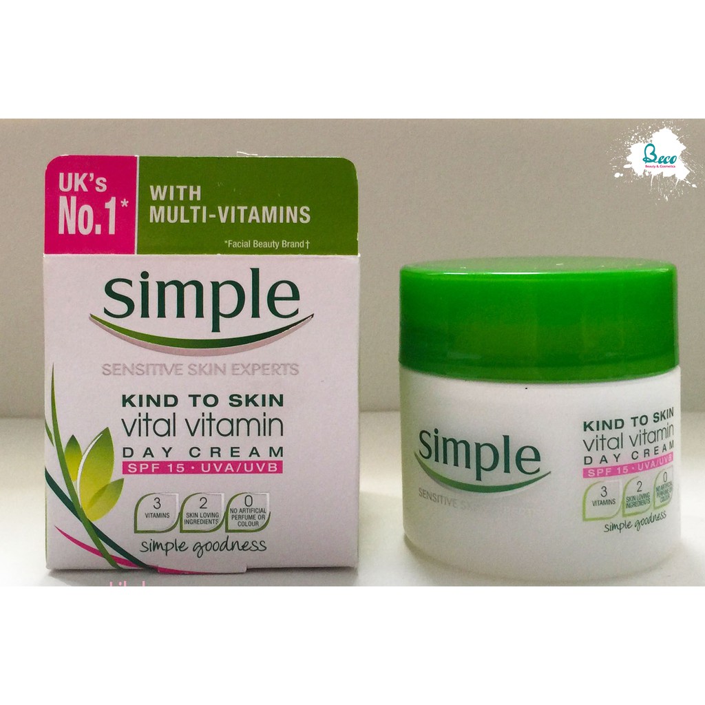 Kem Dưỡng Ẩm Simple Kind To Skin Hydrating Light Moisturiser