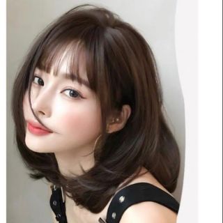 Tóc giả nguyên đầu cúp 35cm và lưới chùm tóc
