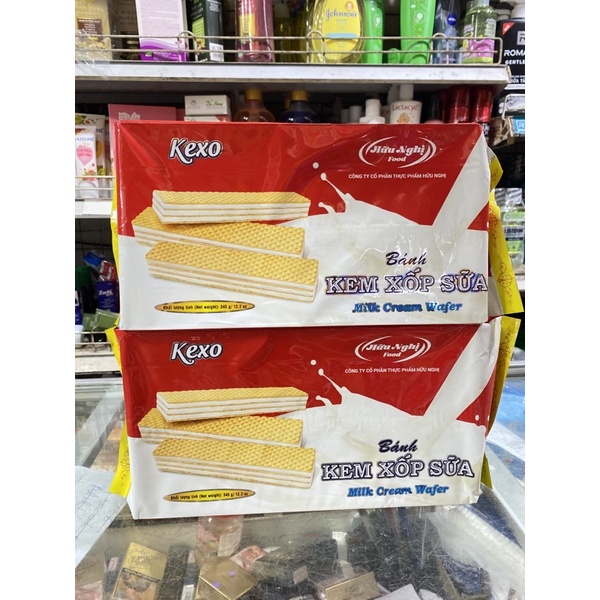 Bánh Kem Xốp Sữa Kexo Hữu Nghị 345g