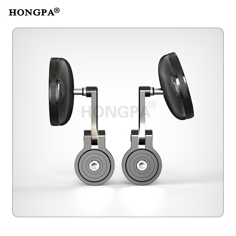 Tay lái chiếu hậu xe máy gương chiếu hậu retro round blue anti-glare mini cnc side mirror cho honda click xrm125 yamaha