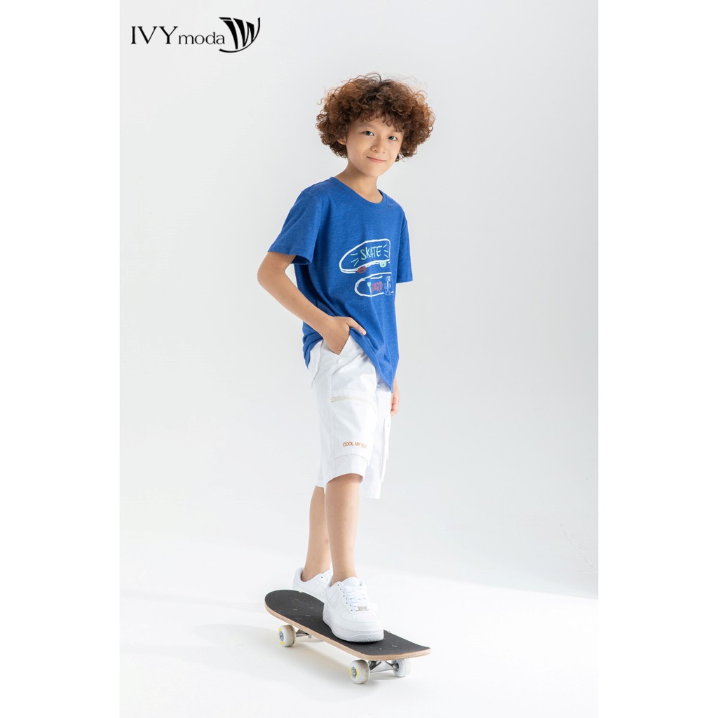 Áo thun bé trai SNAKE BOARD IVY moda MS 57K1257