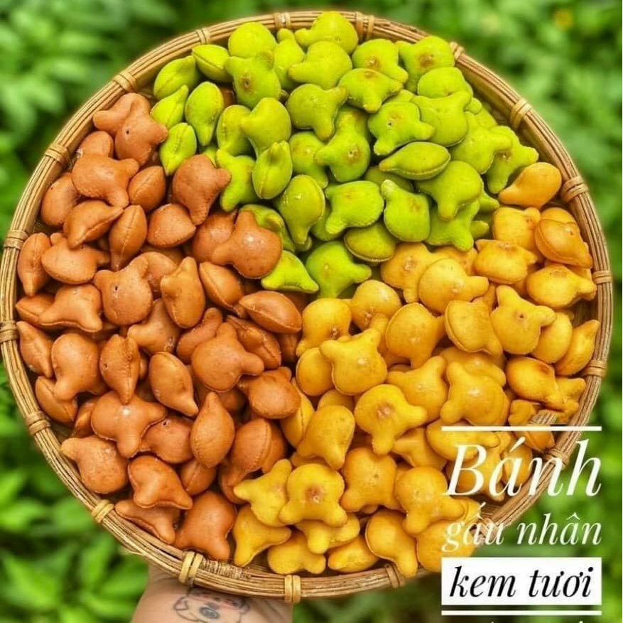 400GR Bánh gấu mix 3 vị NHII FOOD thực phẩm sạch nhà làm