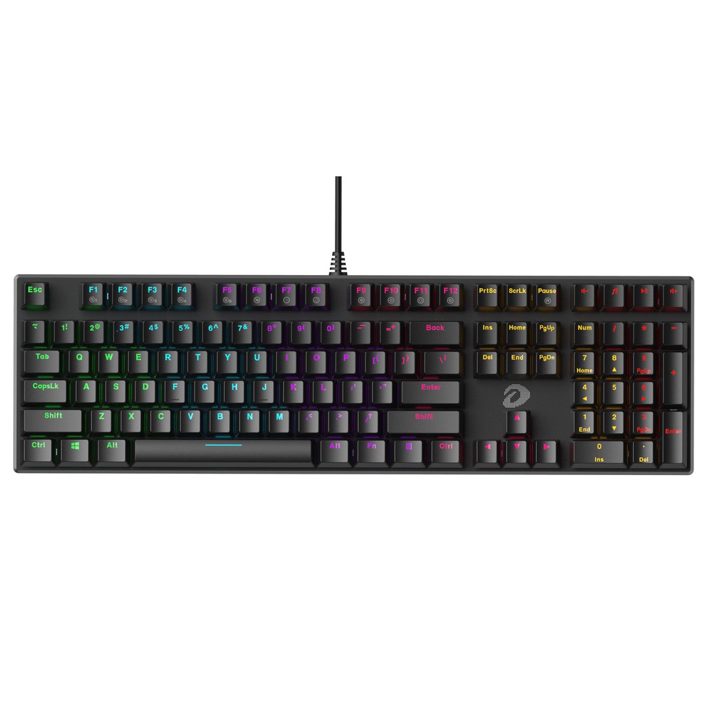 Bàn phím cơ Gaming DAREU EK810 - Black (MULTI-LED, Blue/ Brown/ Red D switch)