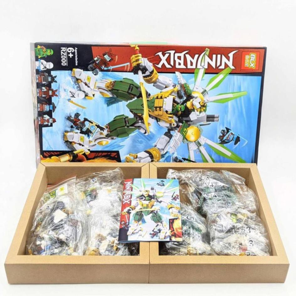 [Khai trương giảm giá] Bộ LEGO NINJA - 900 miếng - Xếp hình người máy Samurai