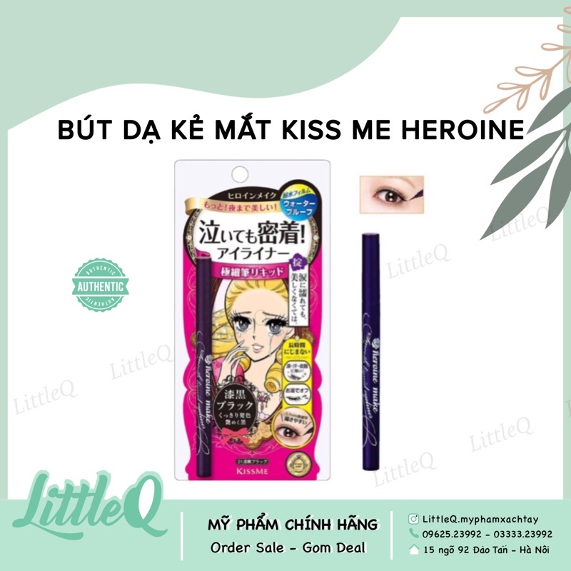 [nội địa Nhật] Bút Kẻ Mắt Dạ Kiss Me, kẻ mắt Kiss Me Heroin Eyeliner lâu trôi chống nước, không lem nét mảnh