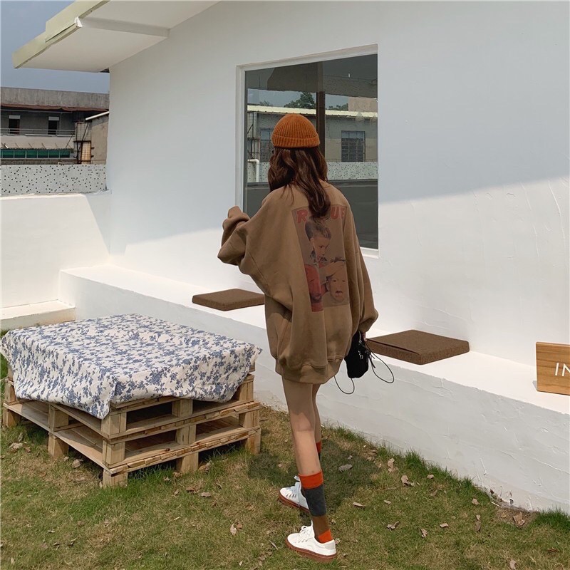 FREESHIP 50K - Áo Sweater Dài Tay Nỉ Bông In Hình Bé Cắt Tóc Siêu Xinh, Siêu Rõ Unisex | BigBuy360 - bigbuy360.vn