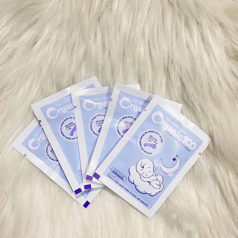 Gạc Răng Miệng Organic 100 Phòng Ngừa Bệnh Về Răng Miệng Hộp 30 Gói