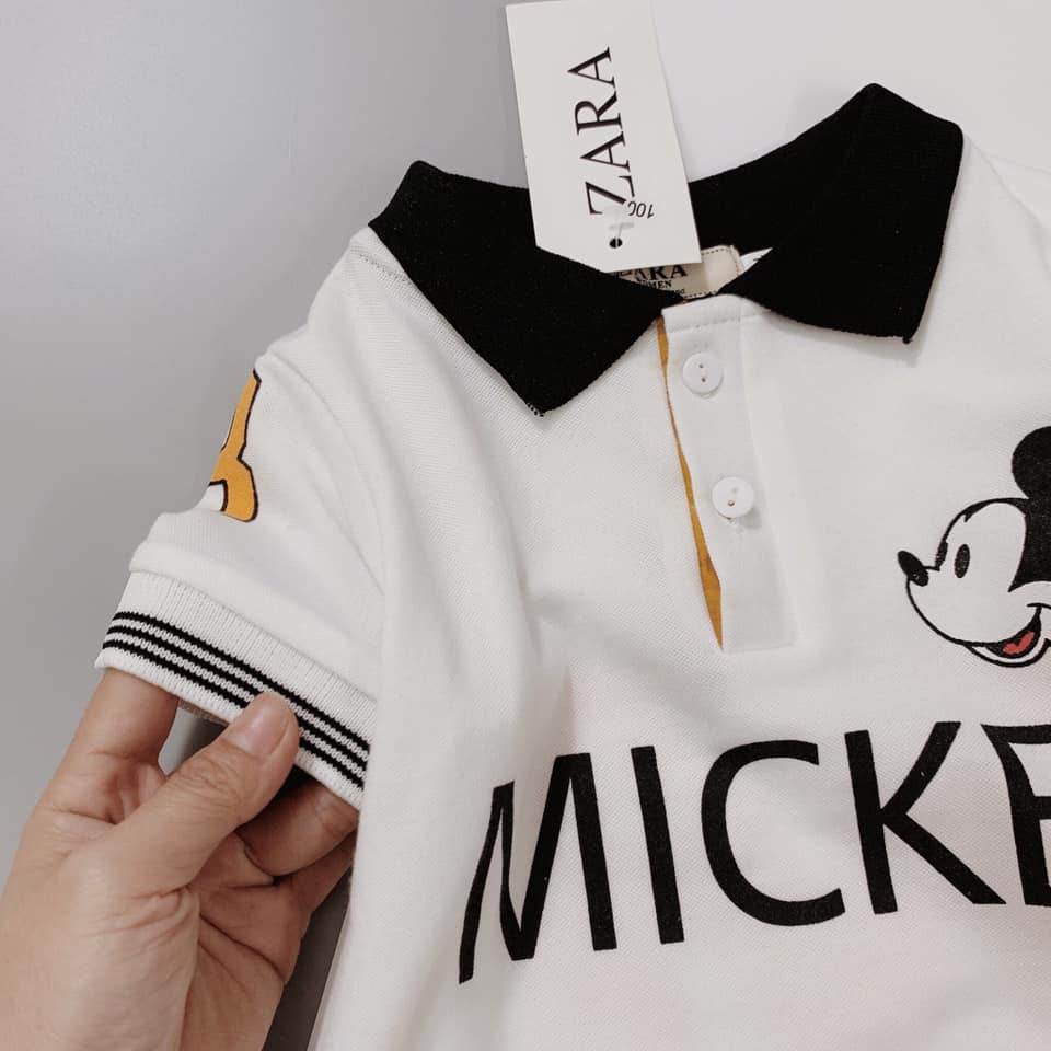 Áo Phông Mickey Cổ Đức Bé Trai