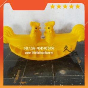 giá rẻ nhất - Bập bênh con gà đôi mầm non nhập khẩu, chuyên bán buôn bán lẻ giá tốt
