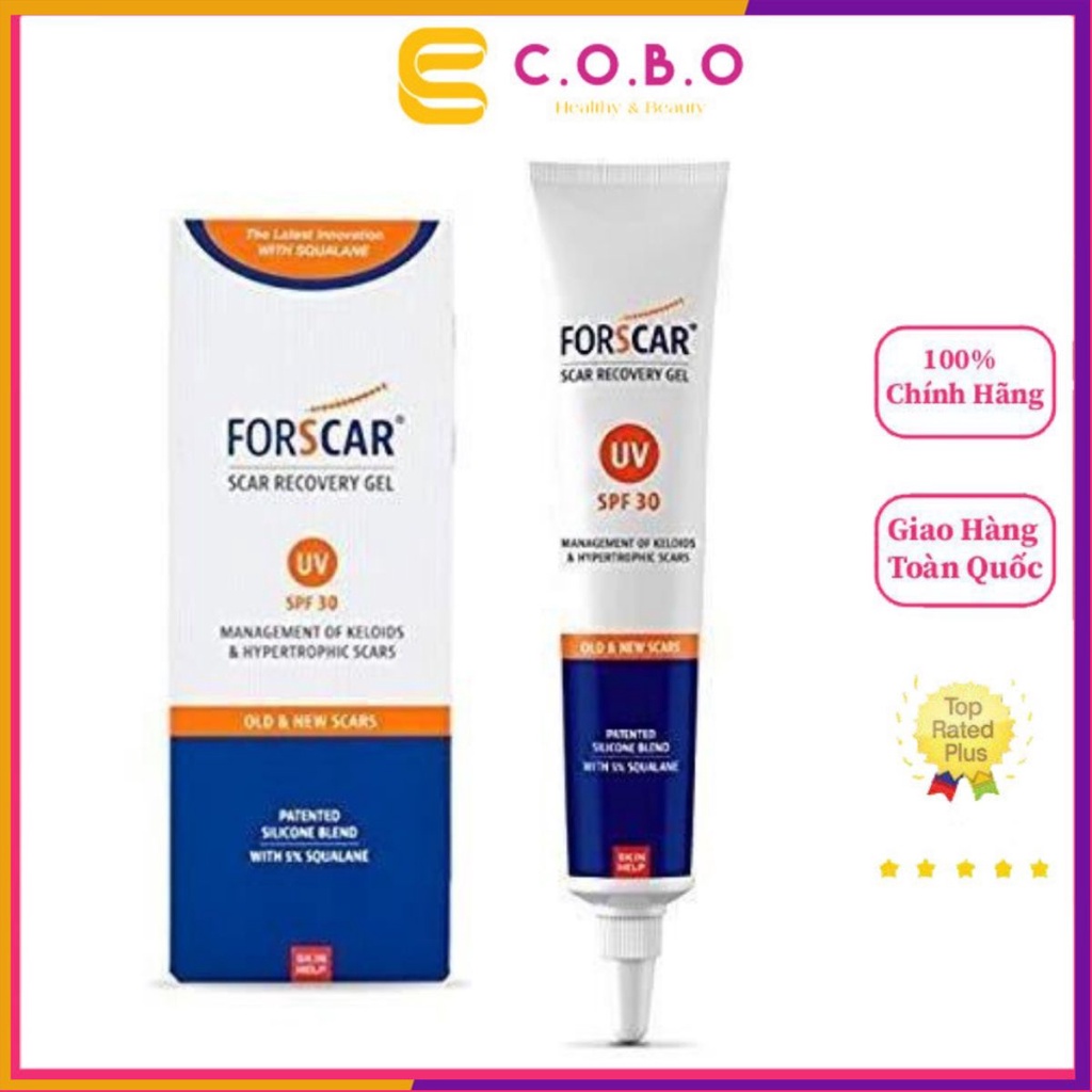 Gel Mờ Sẹo Forscar Scar Recovery Gel - Giúp Giảm Thâm Sẹo Ngứa Do Sẹo Tuýp 10g - Cobo Pharmacy