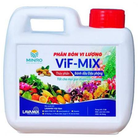 Phân Bánh Dầu đậu phộng VIF- MIX giúp cây hấp thu dinh dưỡng tối ưu 1 lít - bánh dầu đậu phộng thủy phân tưới cây