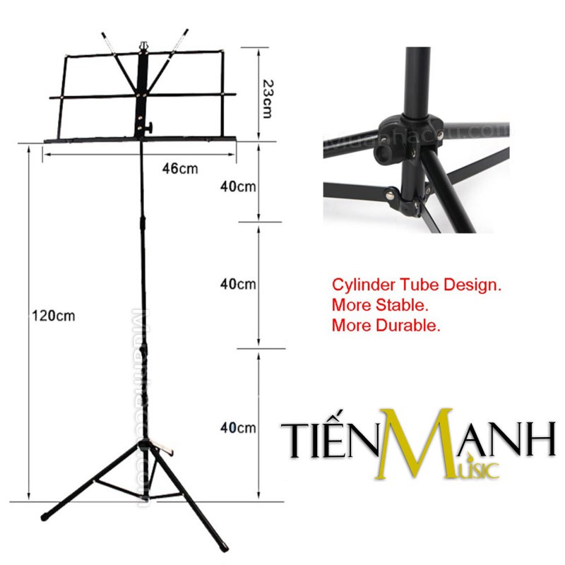 Giá để sách bản nhạc AT-20 - Music Stands kèm bao đựng