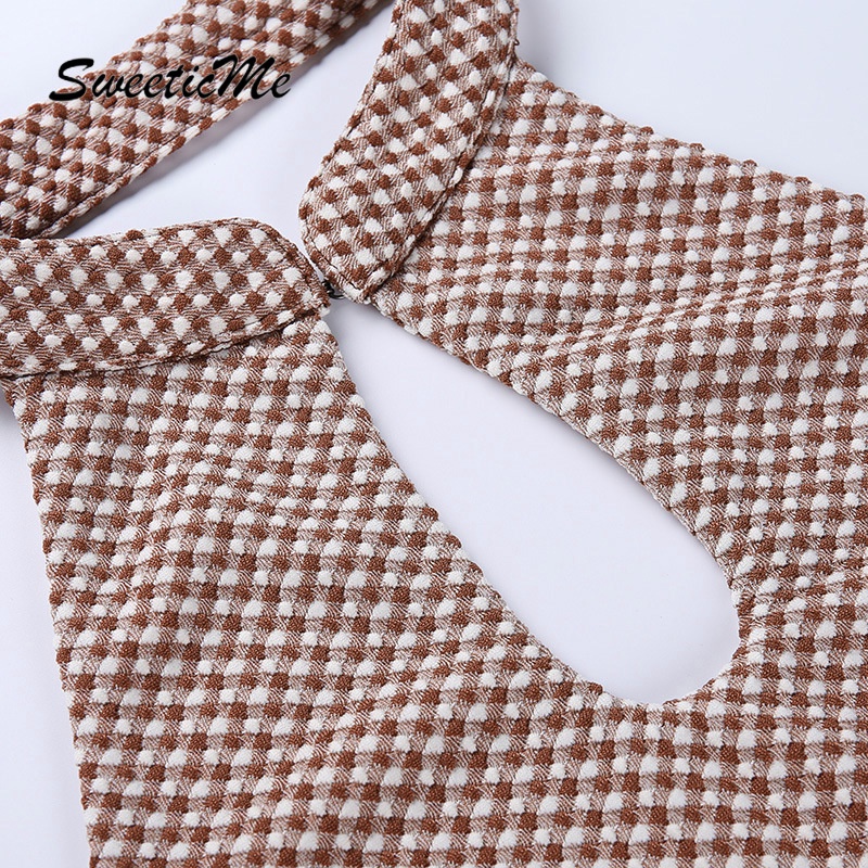 Áo Dệt Kim Hai Dây Sweeticme Màu Tương Phản Thời Trang Cho Nữ 2021 | BigBuy360 - bigbuy360.vn